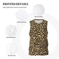 thumbnail image 3 of Pofeuu Leopard Print Print Basketball Jersey, Shirts for Men Youth Basketball Jersey Crew Neck-Medium, 3 of 6