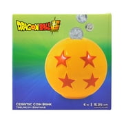 Just Funky Dragon Ball Super 4 Star 3D Molded Coin Bank for Kids Room Décor, 6 inches