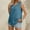 Blue, variant on TIANZEN Womens Sleeveless Ruffled V Neck Tops Summer Linen Tank Tops Solid Color Edge Hem Camisoles Neck Tee Shirt Women Active Wear Tops Running Tee Shirts Women