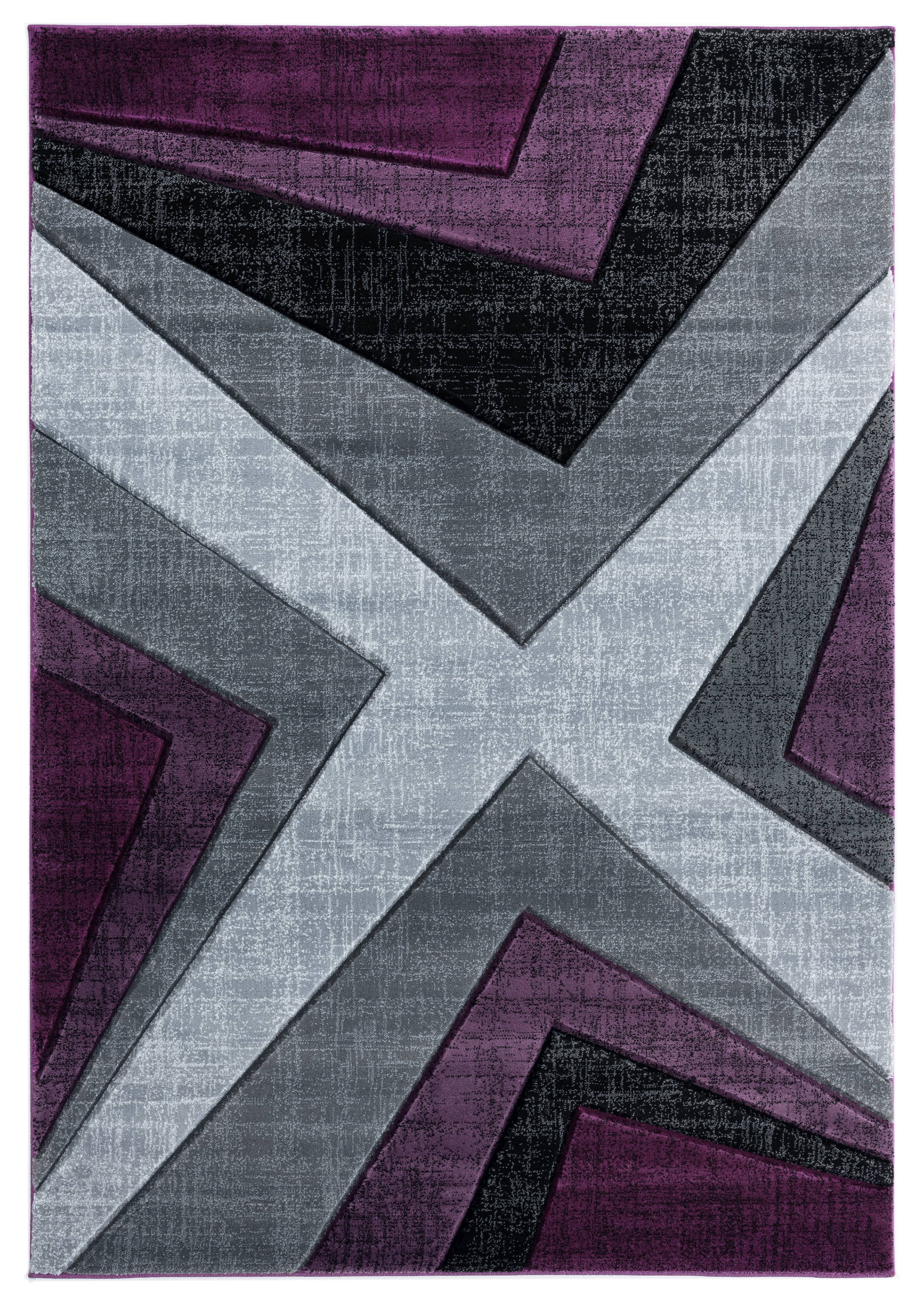 United Weavers Drachma Rimini Modern Abstract Area Rug, Plum, 7'10" x 7'10"