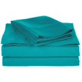 thumbnail image 1 of Ensemble de Draps Solides en Coton Riche de 800 Fils Simple XL-Teal, 1 of 1