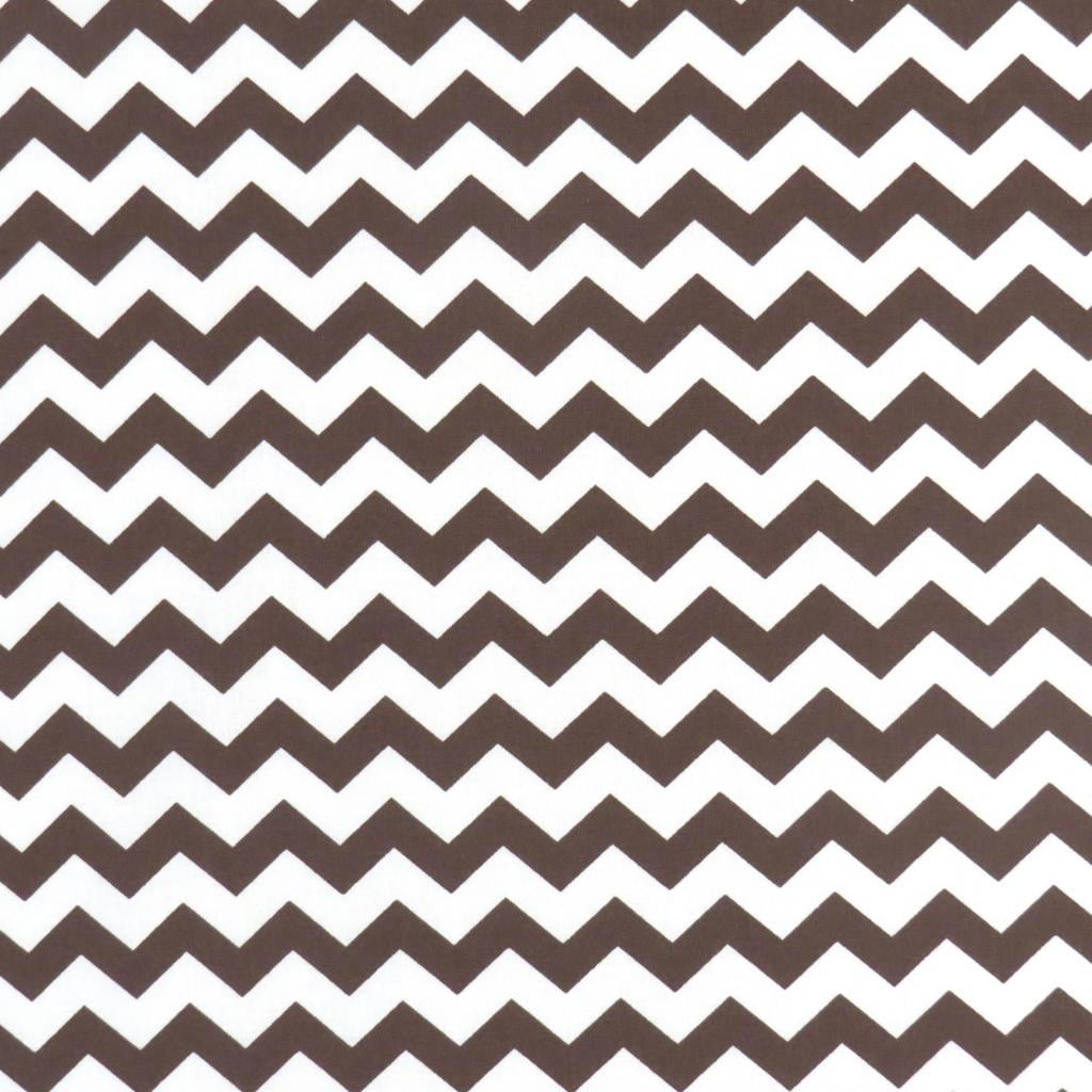 SheetWorld 100% Cotton Percale Extra Deep Fitted Portable Mini Crib Sheet 24 x 38 x 5.5, Brown Chevron Zigzag