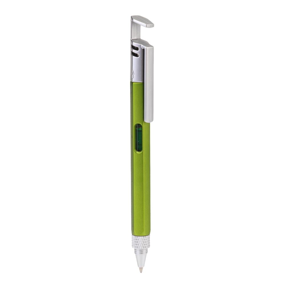 Multi-function Ballpoint Pen Mobile Phone Bracket Screwdriver Level Ruler
