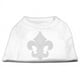 Mirage Pet Products 52-30 XSWT Argent Fleur de lis Strass Chemises Blanc XS - 8 – image 1 sur 1