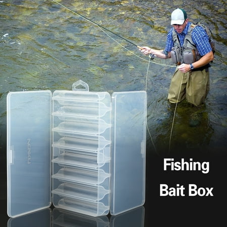 - 14 Compartment Fishing Bait Lure Hooks Box Bait Storage Case Fishing Tool Tackle Organizer Sorting Box