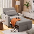 thumbnail image 5 of Aiho Folding Sofa Bed, Convertible Chair Bed with Pillow, Foldable Couch with Back Support for Living Room Bedroom - Dark Grey, 5 of 8