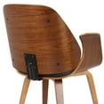 thumbnail image 5 of Armen Living Tiffany Mid-Century Dining Chair in Charcoal Fabric with Walnut Veneer Finish, 5 of 6