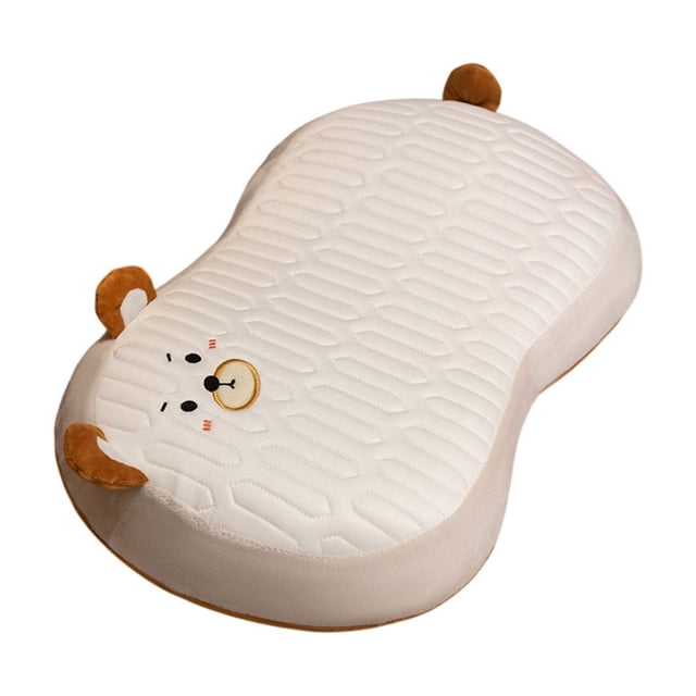 Sofa Vama Ropa de Cama Almohada de seda helada para el vientre, ideal para la oficina, la siesta, los viajes y el sofá, ergonómica, transpirable, lavable, portátil, para escritorio. for Navideño