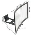 thumbnail image 3 of Phone Screen Amplifier - 14in Curved 3D HD Magnifier Stand, 4X Enlargement for Hands-Free Video Viewing, 3 of 6