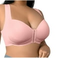 thumbnail image 2 of Elvqul Womens Bras Bra Front Closure Breathable Full Coverage Wireless Bras for Ladies Plus Size, 2 of 5