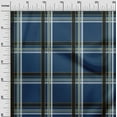 thumbnail image 2 of oneOone Cotton Cambric Navy Blue Fabric Madras Check Diy Clothing Quilting Fabric Print Fabric By Yard 56 Inch Wide, 2 of 4