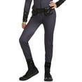 thumbnail image 3 of DC Girls Black Catwoman Jumpsuit Halloween Costume with Glitter Mask L 10-12, 3 of 3