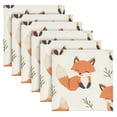 thumbnail image 6 of WOBOGO Cute Fox Cloth Napkins 4 Pieces Soft Elegant Touch Durable Absorbent Quick Drying for Elegant Dining, 6 of 8