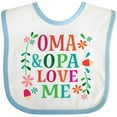 thumbnail image 3 of Inktastic Oma and Opa Love Me Girls Baby Bib, 3 of 4