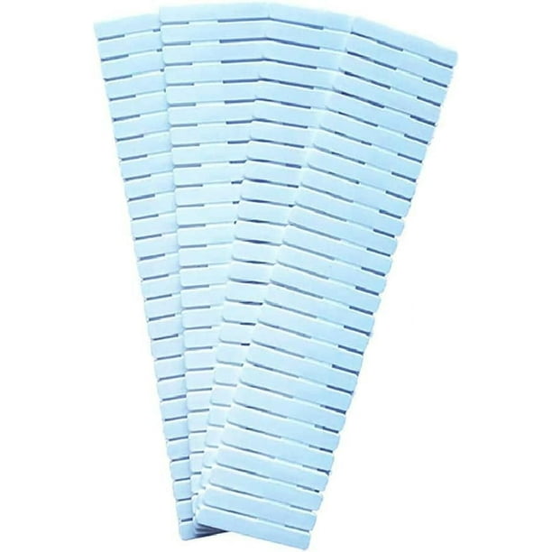 Divisor de armario de plástico, divisor de cajón, cajón de rejilla ajustable, 4 piezas, organizador de cajones DIY, divisor de rejilla, organizador de cajones de almacenamiento (azul)