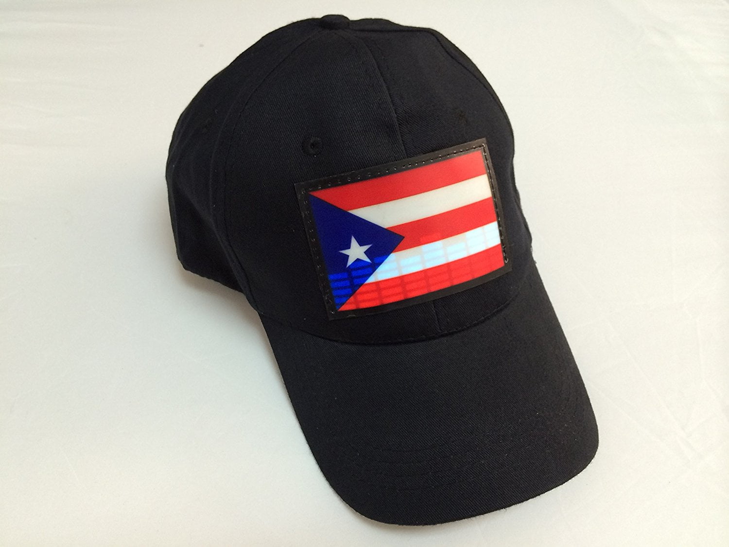 SOUND Activated FLASHING LED LIGHT UP PUERTO RICAN PUERTO RICO FLAG DJ PARTY HAT