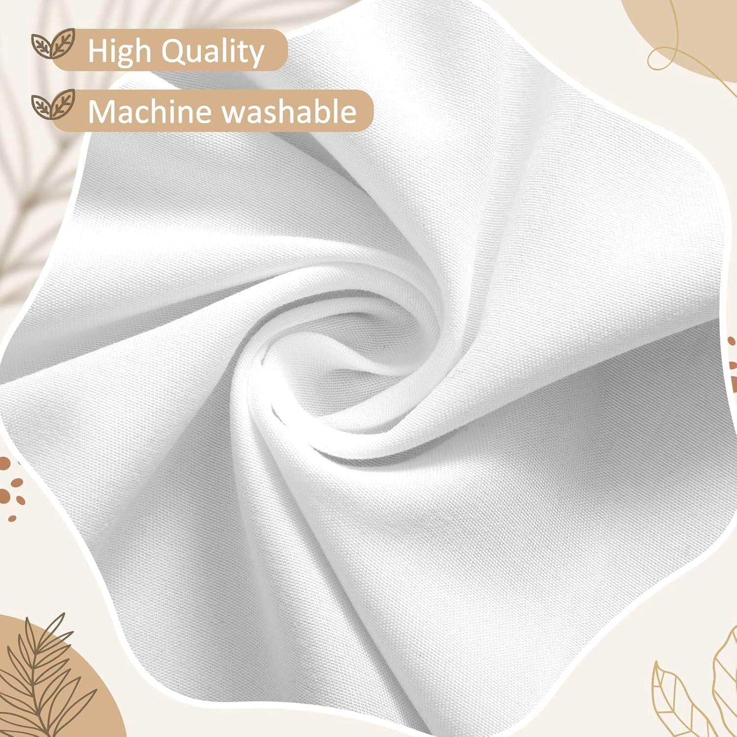 AUQ White Scalloped Crib Skirt; Drop Pleated Dust Ruffle with Split Corners for Baby Boys Girls Soft 4-Sided Crib Bed Skirt Nursery Standard Toddler Bedding
