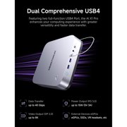 MINISFORUM AI X1 Pro-370 Mini PC AMD Ryzen AI 9 HX 370(12C/24T) 64GB DDR5 2TB SSD, HDMI|DP|2xUSB4 Output, 2xRJ45 Port, WiFi7, BT5.4 Desktop Computer