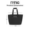 thumbnail image 4 of RTIC Ultra-Tough Tote Bag, 40 Ltr Fully Waterproof Bag, Black, 4 of 8