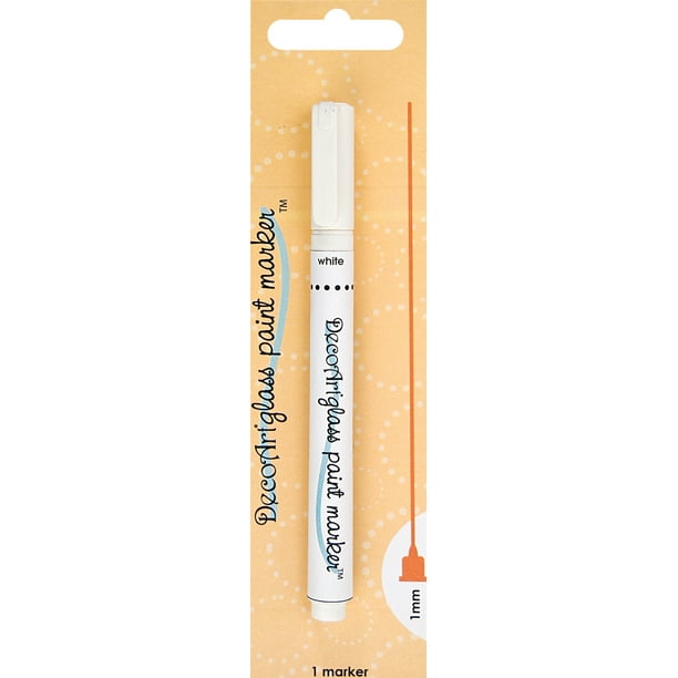 DecoArt Glass Paint Marker 1mmWhite
