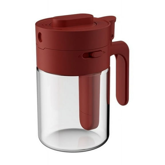 Nkmbld Large Capacity Spice Storage Containers with Spoon, Household Kitchen Handle Flip Cover Sugar & Condiment Jars Organizer, Multicolor