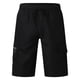 thumbnail image 5 of pstuiky Abreviatura para hombres, Pantalones cortos rectos de cintura elástica con bolsillos sólidos informales para hombre Pantalones cortos cargo, 5 of 6
