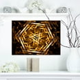 thumbnail image 1 of Fractal 3D Hexagone Jaunâtre - Impression sur Toile Abstraite, 1 of 3