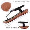 thumbnail image 6 of Wide Width Sandals for Women, Going Out Shoes for Women, Womens Sandals Wide Width, Sandals Wide Feet, Flat Sandals for Women Dressy: Summer Comfortable Dress Thong Flats Sandal, Black 5.5, 6 of 6