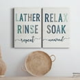 thumbnail image 6 of Lather Rinse Repeat Premium Gallery Wrapped Canvas - Ready to Hang - Set of 2 - 8 x 12 Each, 6 of 9