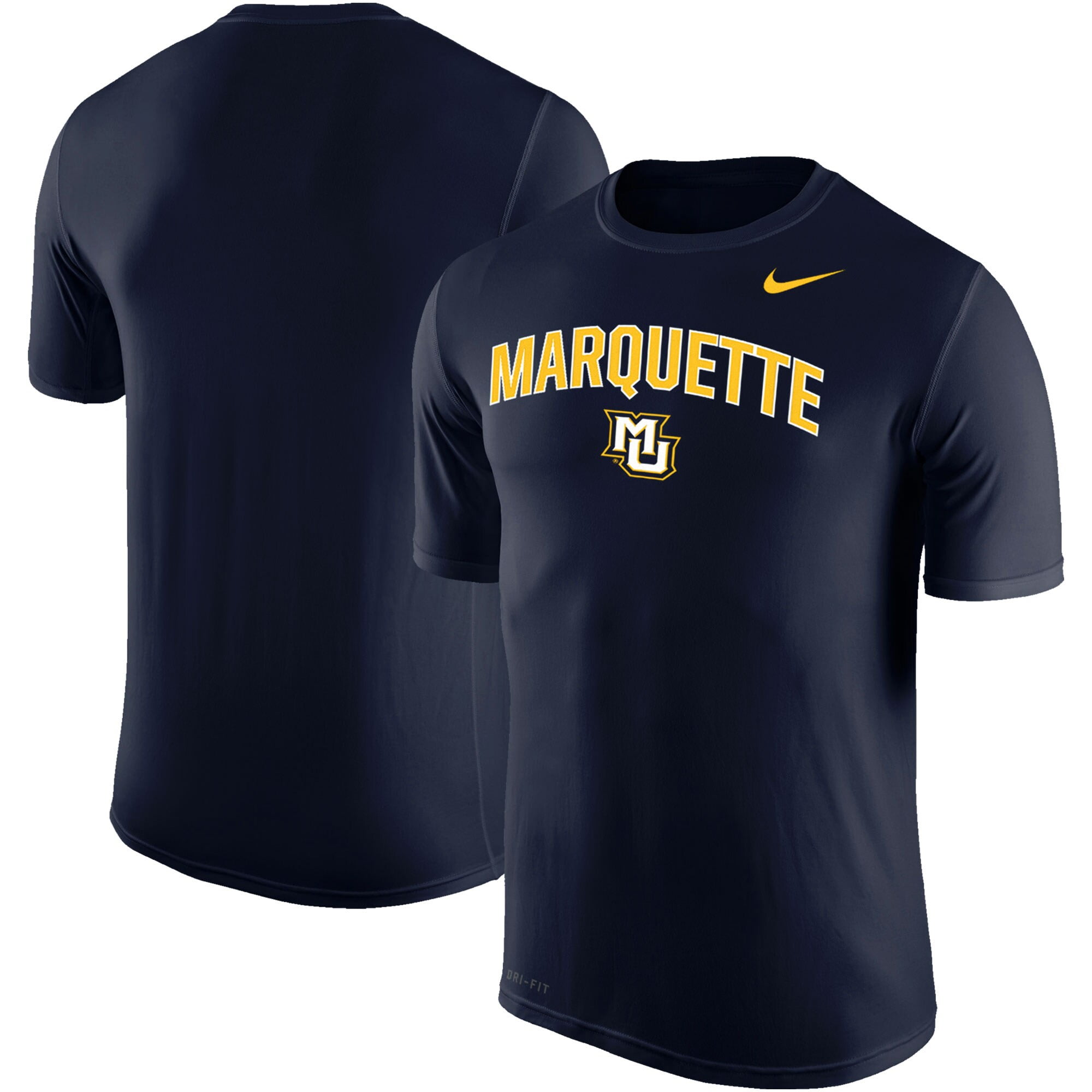 Marquette Golden Eagles Nike Arch Over Logo Performance T-Shirt - Navy ...