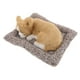 thumbnail image 1 of Accesorios para tablero de automóvil, lindo perro de peluche realista durmiendo sobre tapete, adorno decorativo para el interior del automóvil, cachorro de peluche, 1 of 8