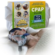 CPAP Pillow for Side Sleeping - HSA FSA Pillow Eligible for Better Sleep with CPAP Machine - CPAP Accessories - CPAP Pillows for Side & Back Sleepers