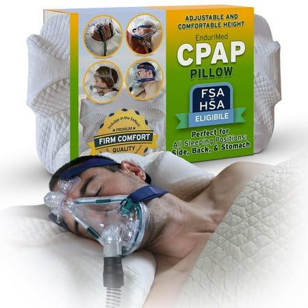 CPAP Pillow for Side Sleeping - HSA FSA Pillow Eligible for Better Sleep with CPAP Machine - CPAP Accessories - CPAP Pillows for Side & Back Sleepers
