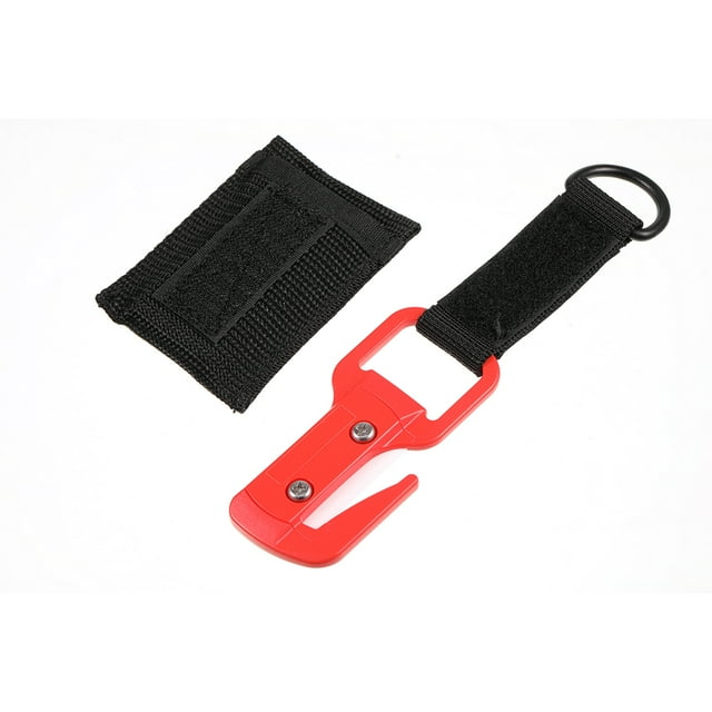 Sonducket Cortador portátil de cerámica, hoja de corte, afilador de algas, cortadores de cuerda secante, accesorios de buceo, piezas de Deportes acuáticos Rojo