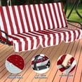 thumbnail image 6 of CazToi 3 Seat Outdoor Porch Swing with Stand Adjustable Canopy Waterproof Cushions Steel Frame, 6 of 6