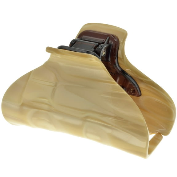 Camila Paris CP2125 French Hair Clip for Women for Long Curly Wavy Hair, Beige, Girls Hair Claw Clips Jaw Fashion Styling Hair Accessories for Women, Strong Hold No Slip Grip, Made in France