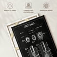 thumbnail image 6 of Elephant Stock Golf Ball Patent Wall Art - Vertical Canvas Wall Art - Home Office Wall Decor - Patent Canvas - Black And White Decor - 20" x 30", 6 of 8