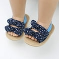 thumbnail image 2 of Summer Baby Girls Sandals Infants Anti-Slip Soft Soled Bownot Flats First Walkers, 2 of 7