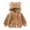 Brown 001, variant on Esaierr Kids Toddler Baby Hoodie Sweatshirt Newborn boys girls Outerwear jacket Zipper Lambswool thickened Winter Hoodie Sweatshirt for 0M-7Y