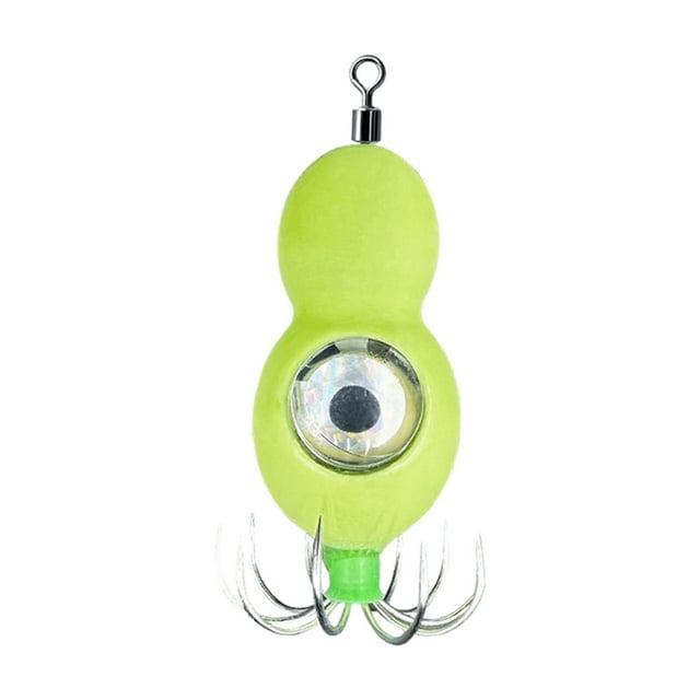 Hameçons Lumineux pour Calmar, Jupe de Pêche, Leurres, Manches de Seiche, Outil de Pêche Fluorescent 55g