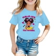 thumbnail image 2 of LRen Girls T Shirts Oversized Short Sleeve Kids Summer Tops Soft Casual Crewneck Basic Tees, 2 of 4
