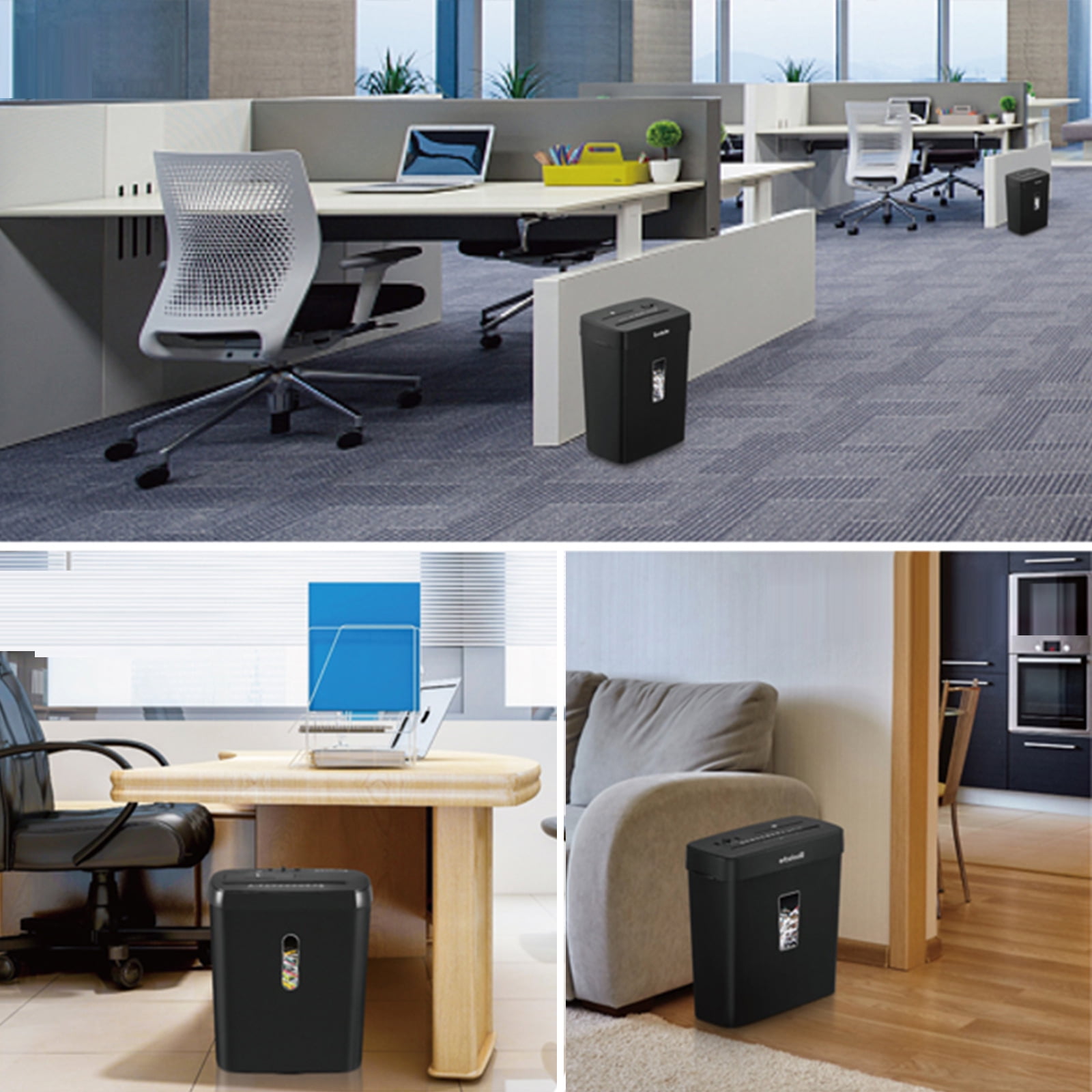 13L Large Capacity Shreds 8 Sheets at Once 4 Security Level Cross Cut Electric Paper Shredder