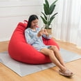 thumbnail image 5 of FANNYC Classic Bean Bag Sofa Cover Home Indoor Lazy Lounger Chairs Cover For Kids Adults Solid Color Bean Bag Storage Chair - Cover Only- For Living Room Garden Balcony Indoor Outdoor ,27.6"x31.5", 5 of 6