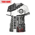 thumbnail image 1 of Camiseta de moda de verano para hombre, camisa con nombre personalizado mecánico en 3D, estampado en toda la prenda, informal, deportiva, DW47, 2022Adult size 5XL Gao Jinjia LED, 1 of 2