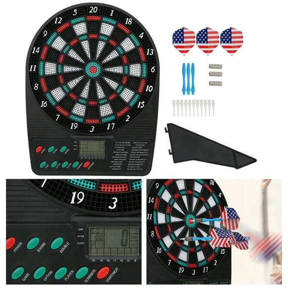 Ccdes Dart Board,Electronic Dart,Electronic Dart Automatic Scoring Soft Dart Board Set Family Leisure Target Entertainment