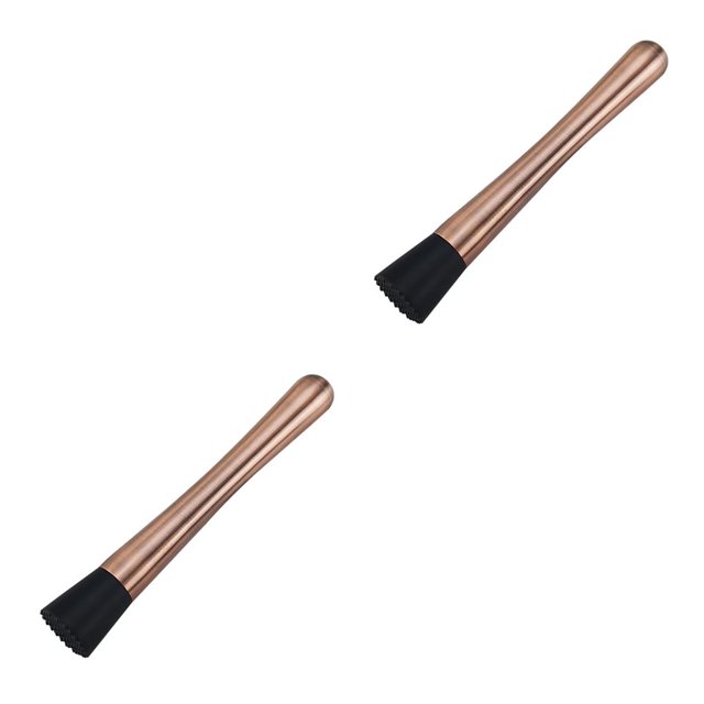 Cateissary Varilla para mezclar cócteles de acero inoxidable, trituradora de hielo, varilla para mezclar vino, bebida DIY, batidor de frutas, Type1 NO1