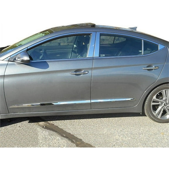 Stainless Steel Window Trim Package for 2017 HYUNDAI ELANTRA
