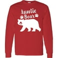 thumbnail image 3 of Inktastic Auntie Bear in White Long Sleeve T-Shirt, 3 of 5