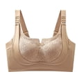 thumbnail image 2 of Stichou Custom-Lift Bust Shaping Bra,2026 Wireless Comfy Push up Bras, Super Gather Wireless Floral Push-Up Bras Coffee XL, 2 of 3
