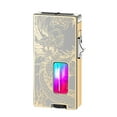 thumbnail image 2 of G Refillable Butane Lighter With Transparent Gas Window Wide Flame Windproof Ignition 3.03 Inches, 2 of 4